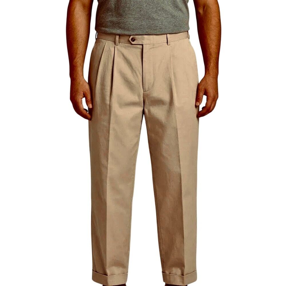 NWT Brooks Brothers Advantage Chino Elliot Pants Tan 100% Cotton Preppy Classic